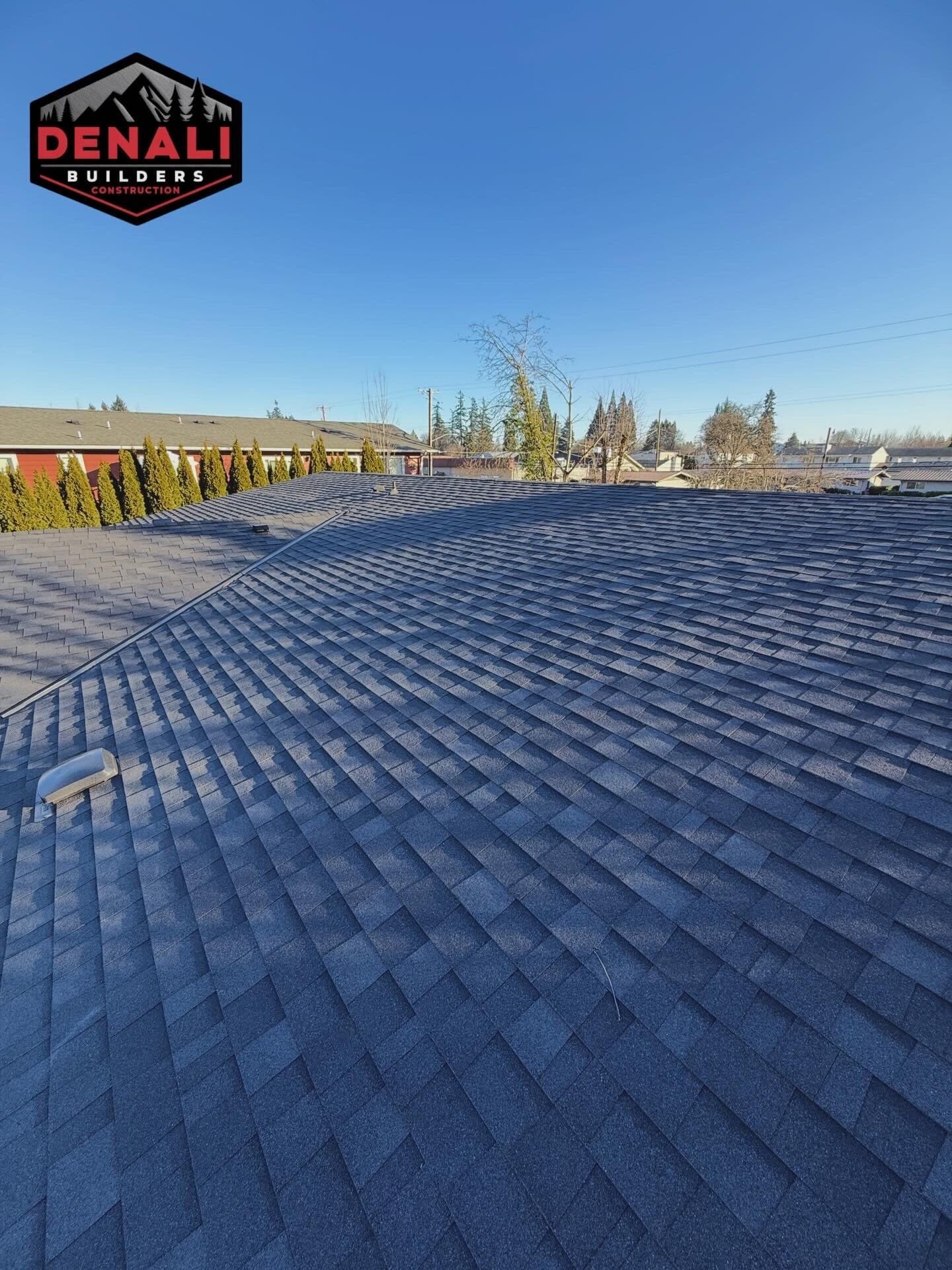 Professional architectural shingle roof installation by Denali Builders in Portland Oregon