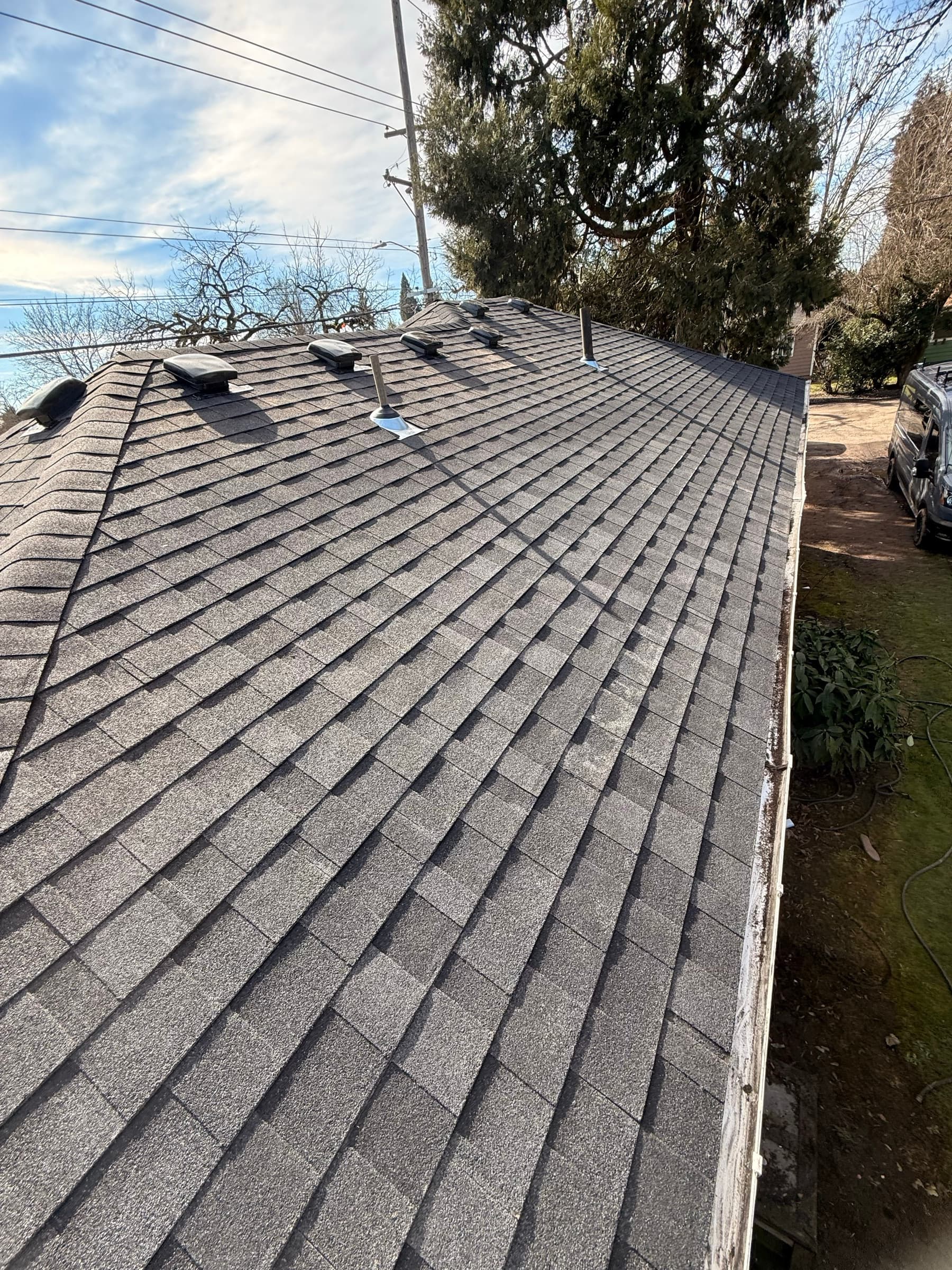 New construction build - roofing and siding by Denali Builders Construction Portland OR